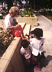flo with patong kids