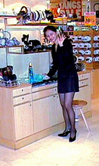 Sales Girl in Singapore Store